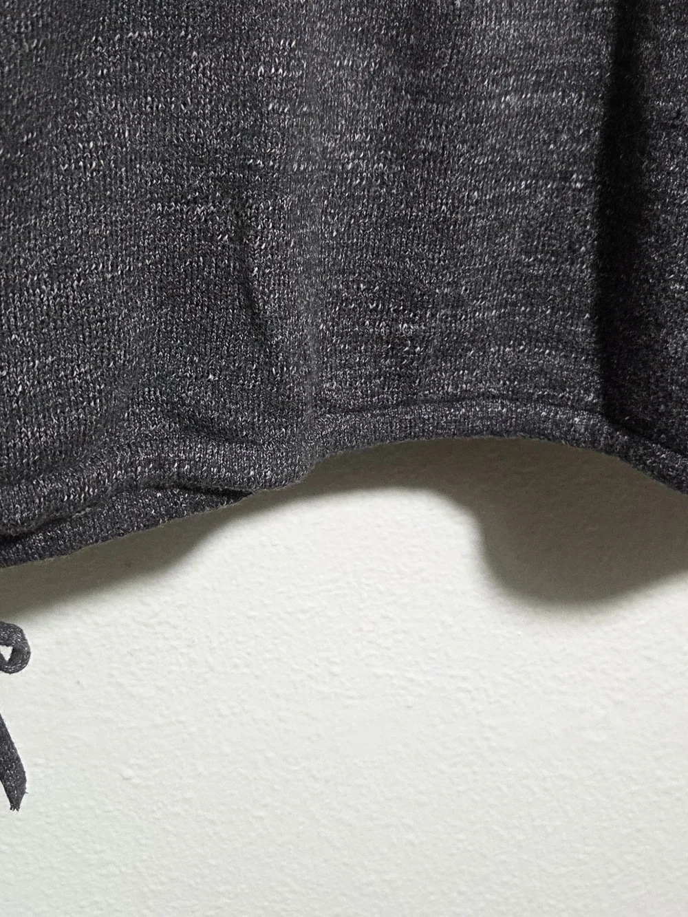 Pure Jill JJill Charcoal Gray Knit Sweater with Drawstring Small
